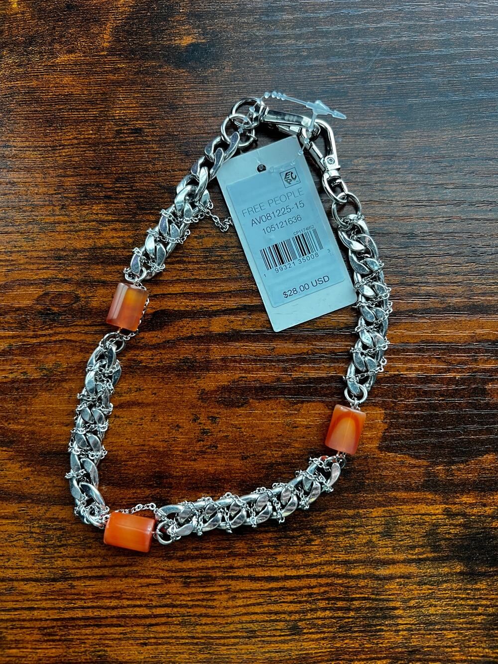 NWT Free People Molten Stone Phone/Bag Charm
